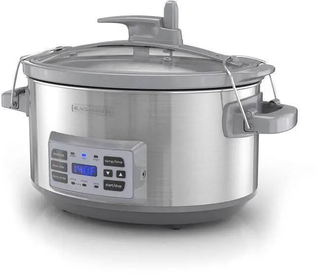 Main image of 7-Quart Digital Slow Cooker, SCD7007SSD, Temperature Probe, Sous-Vide, Locking Lid, Removable Stoneware Crock