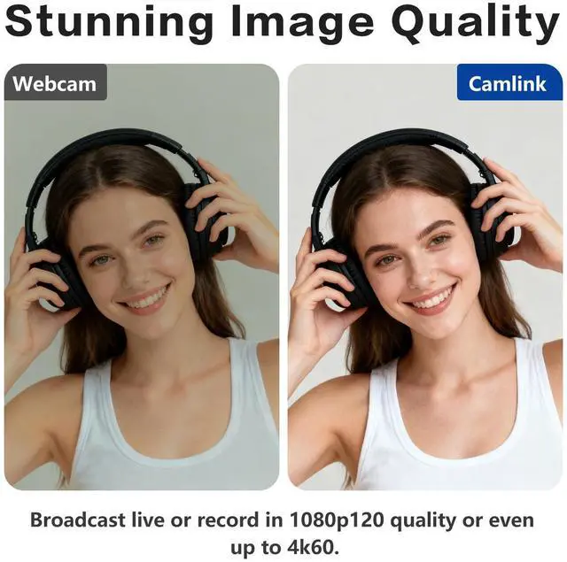 Alt view image 4 of 7 - Cam Link 4K External Capture Card for DSLR Camcorder ActionCam as Webcam, HDMI to USB 3.0, Meet/Stream/Record in 4K60/1080p120, Easy Connect for OBS/Zoom, Windows/Mac