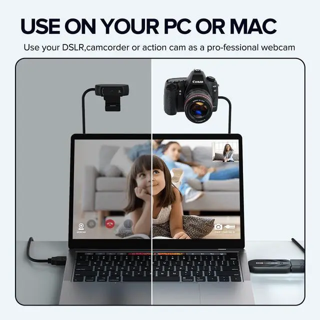 Alt view image 3 of 7 - Cam Link 4K, External Camera Capture Card, 4K30/1080p120 for Streaming and Record via DSLR, Camcorder, Actioncam, Low-Latency for Video Conferencing, Live Streaming, Gaming, on OBS, Zoom, Windows