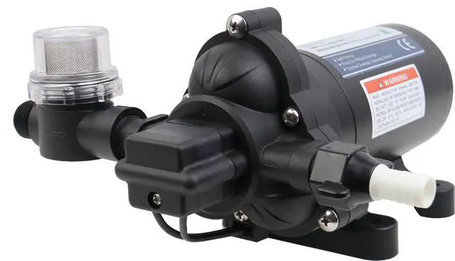 Alt view image 3 of 5 - T33 Automatic On-Demand Diaphragm Pump 115Vac, 4.0GPM, 45PSI, Industrial Water Pressure Pump for Kitchen, Bathroom, RV, Marine Yacht, Caravan, Garden