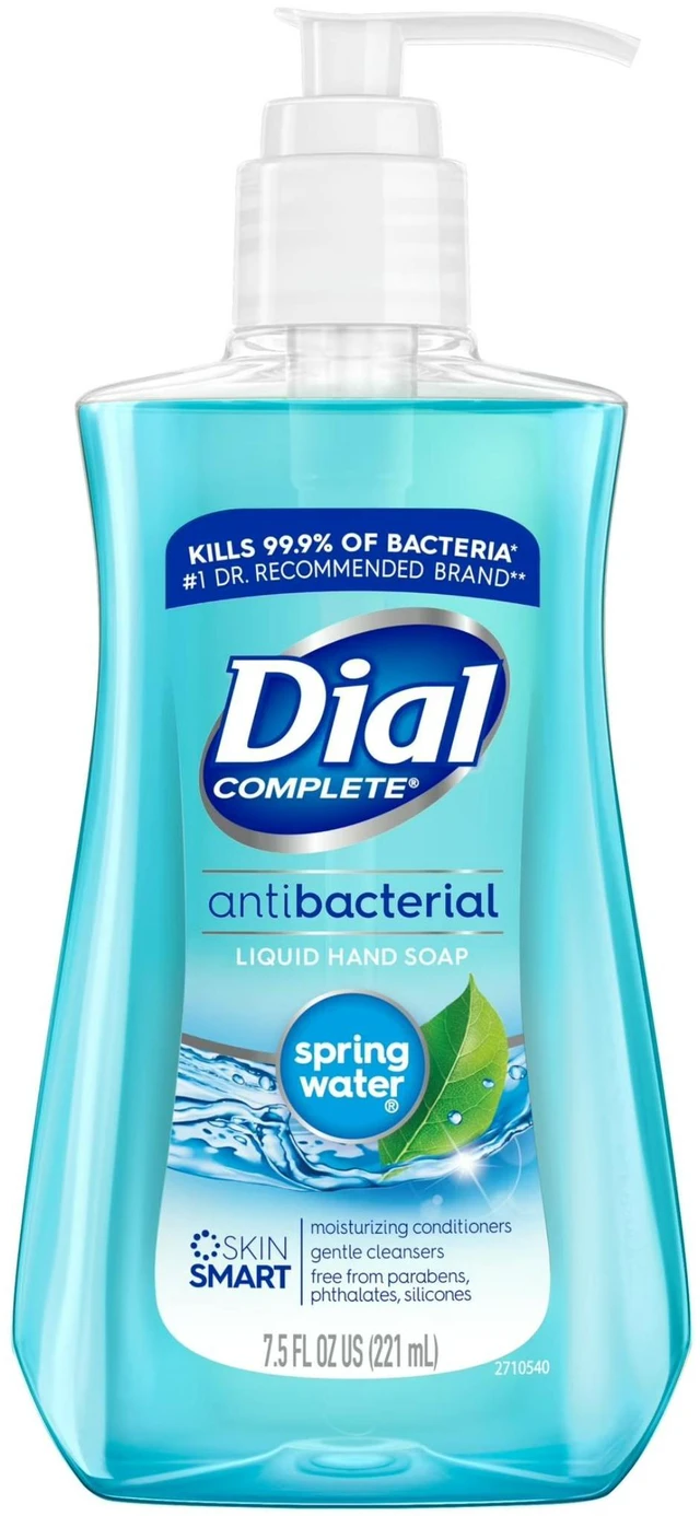 Alt view image 2 of 2 - Dial Antibacterial Liquid Hand Soap Spring Water 7.5 oz (6-Pack)