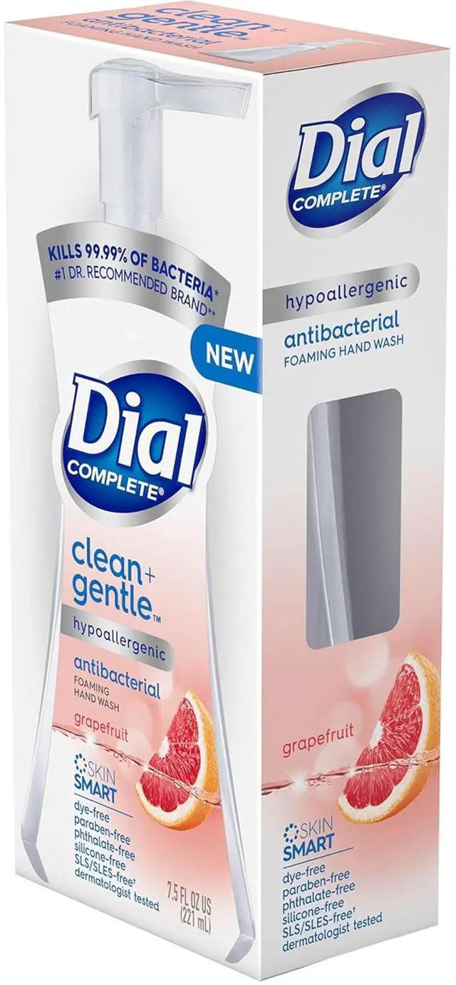 Alt view image 2 of 4 - Dial Complete Clean + Gentle Antibacterial Foaming Hand Wash, Grapefruit, 7.5 fl oz (12-Pack)