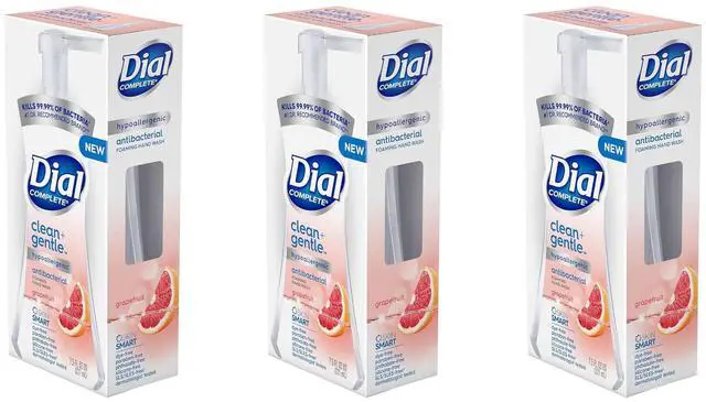 Alt view image 3 of 4 - Dial Complete Clean + Gentle Antibacterial Foaming Hand Wash, Grapefruit, 7.5 fl oz (12-Pack)