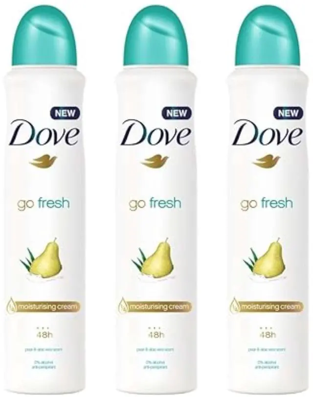 Alt view image 2 of 4 - Dove Go Fresh Antiperspirant Deodorant Spray, Pear & Aloe, 150 ml (1-Pack)