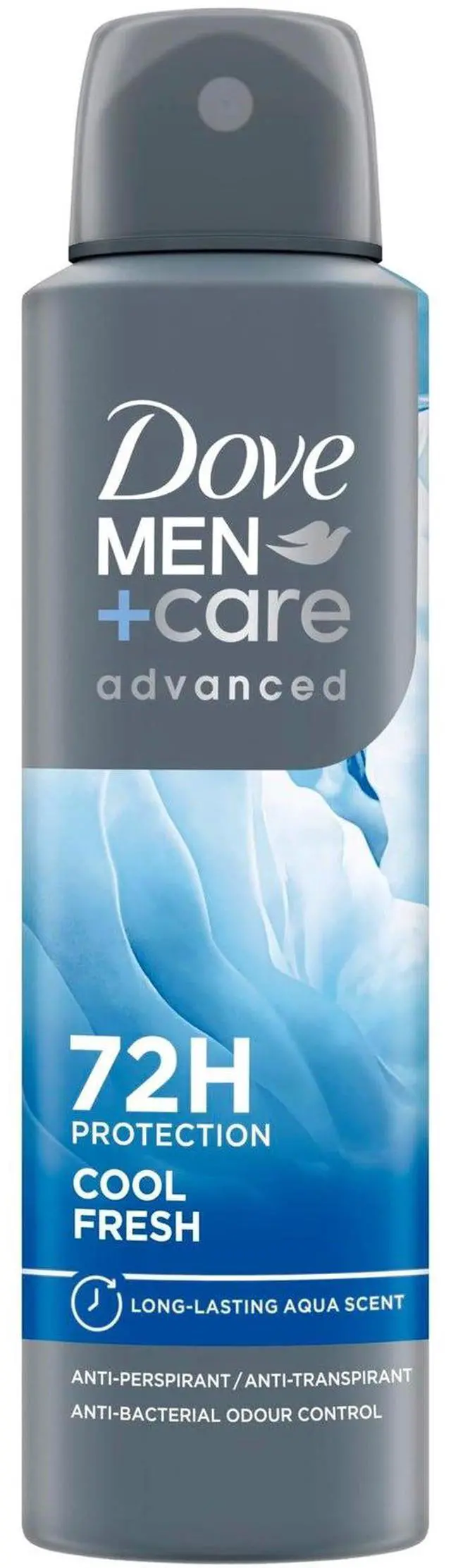 Alt view image 3 of 3 - Dove Men+Care Advanced Clean Comfort & Cool Fresh Antiperspirant Spray Duo 150 ml