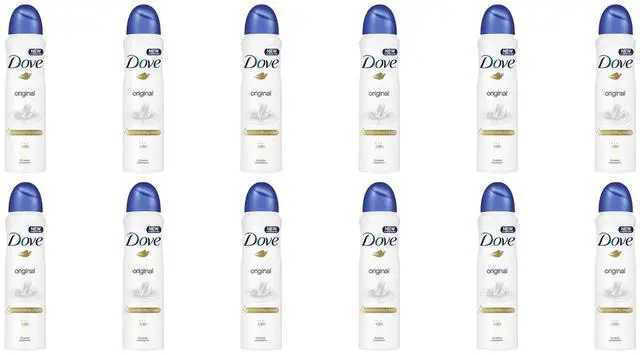 Main image of Dove Original Antiperspirant Deodorant, 150 ml (12-Pack)