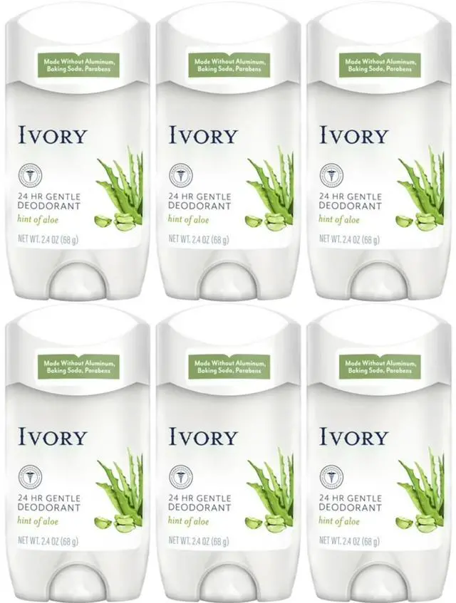 Alt view image 4 of 4 - Ivory Gentle 24HR Deodorant Aloe 2.4 oz (12-Pack)
