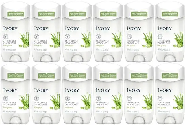 Main image of Ivory Gentle 24HR Deodorant Aloe 2.4 oz (12-Pack)