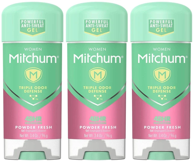 Main image of Mitchum Powder Fresh Women Gel Antiperspirant Deodorant 3.4 oz (3-Pack)