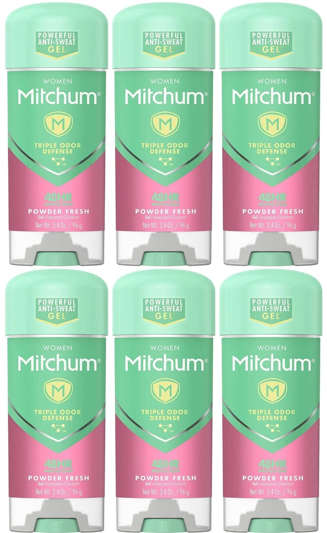 Main image of Mitchum Powder Fresh Women Gel Antiperspirant Deodorant 3.4 oz (6-Pack)