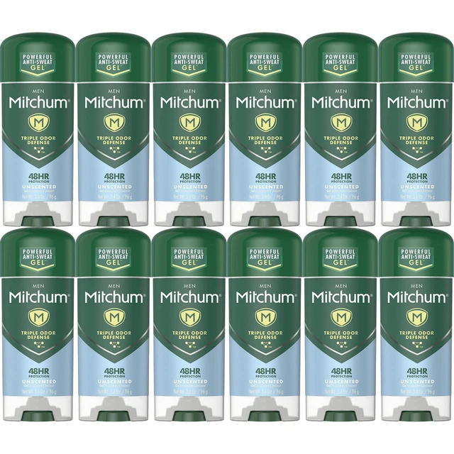 Alt view image 4 of 4 - Mitchum Unscented Gel Antiperspirant Deodorant 3.4 oz (6-Pack)