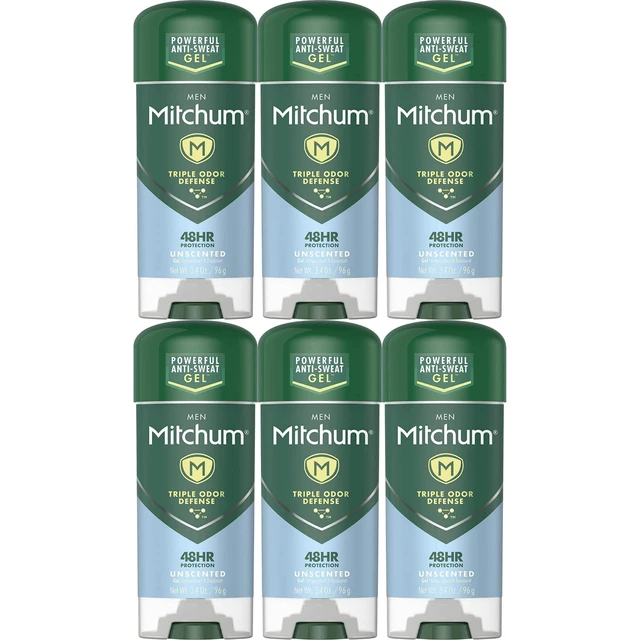 Alt view image 3 of 4 - Mitchum Unscented Gel Antiperspirant Deodorant 3.4 oz (6-Pack)