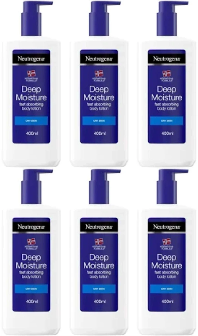 Alt view image 3 of 4 - Neutrogena Deep Moisture Body Lotion for Dry Skin, 400 ml (3-Pack)