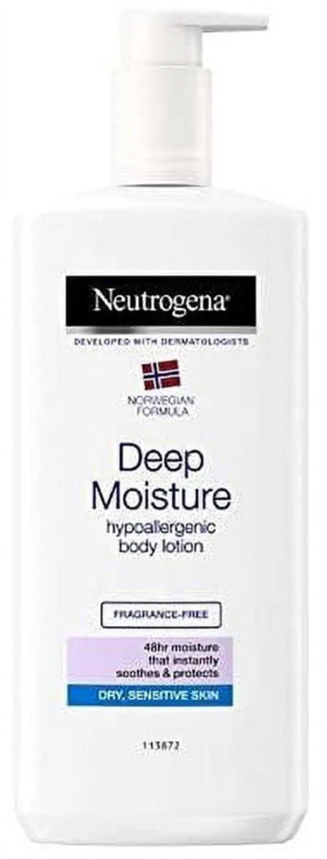 Alt view image 2 of 4 - Neutrogena Norwegian Formula Deep Moisture Hypoallergenic Body Lotion For Dry Skin, 13.5 oz (12-Pack)