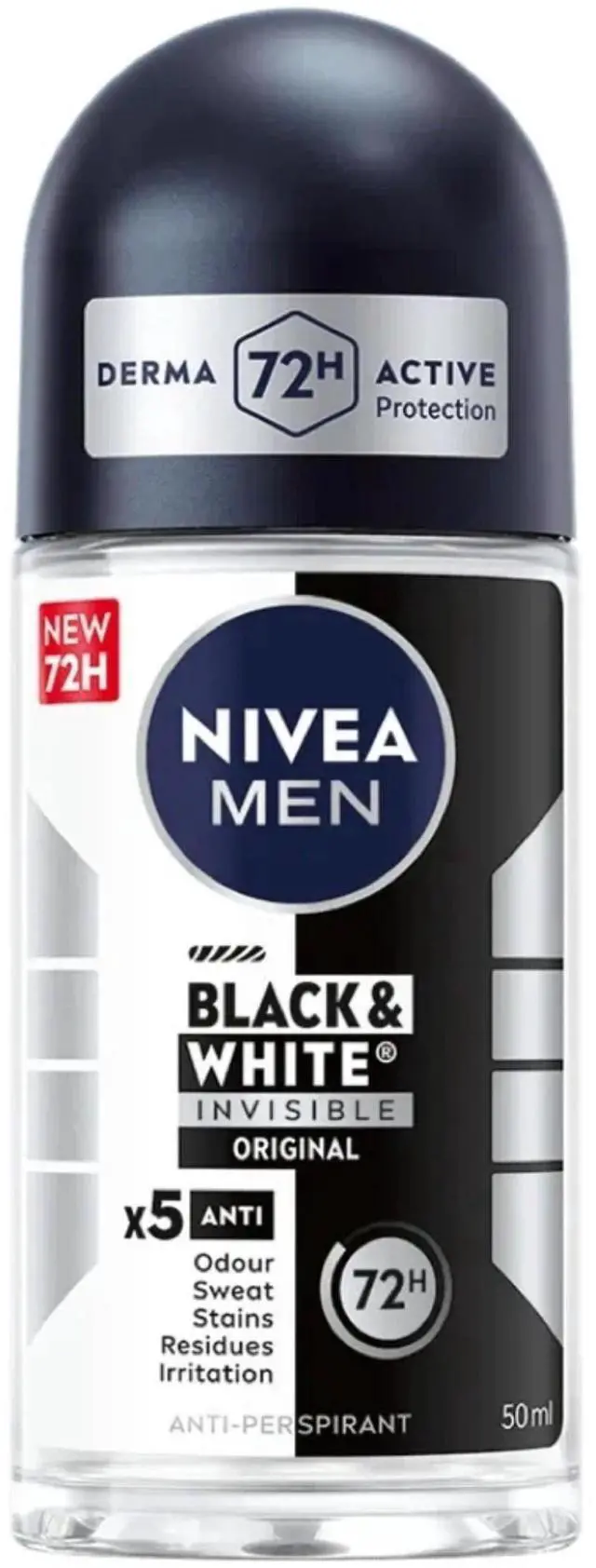 Alt view image 2 of 4 - Nivea Men Black & White Original Roll On Deodorant 50 ml (12-Pack)