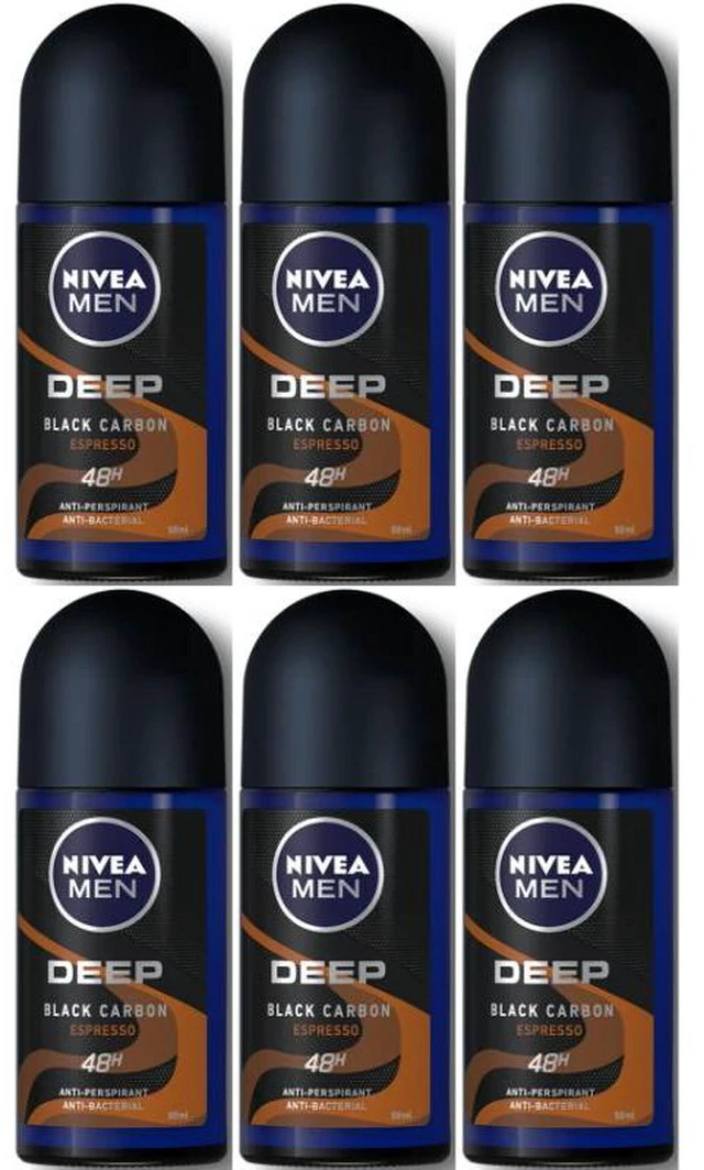 Alt view image 4 of 4 - Nivea Men Deep Espresso Roll On Deodorant 50 ml (12-Pack)