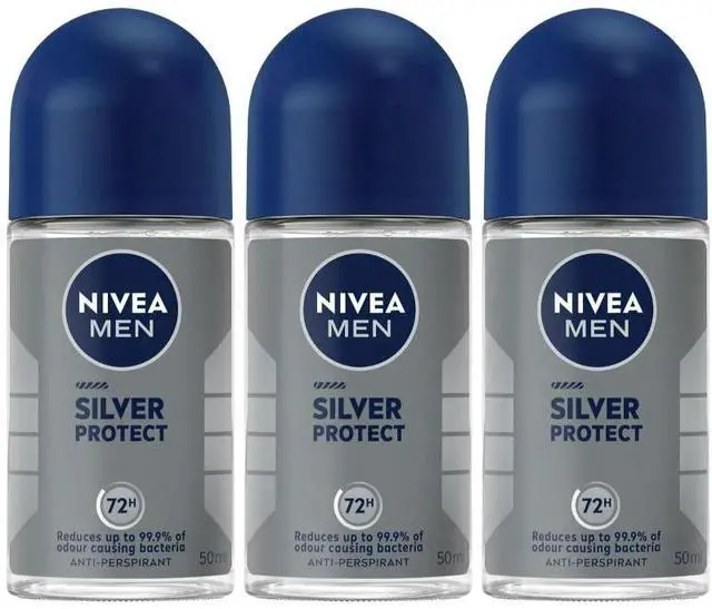 Alt view image 3 of 4 - Nivea Men Silver Protect Roll On Deodorant 50 ml (6-Pack)