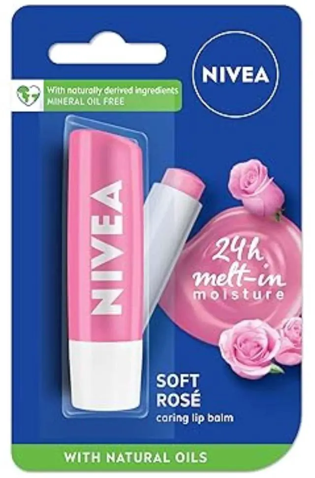 Alt view image 2 of 4 - Nivea Soft Rose Lip Balm, 5 ml (3-Pack)