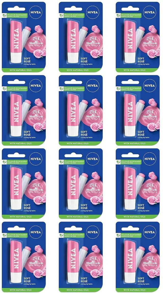 Alt view image 4 of 4 - Nivea Soft Rose Lip Balm, 5 ml (3-Pack)