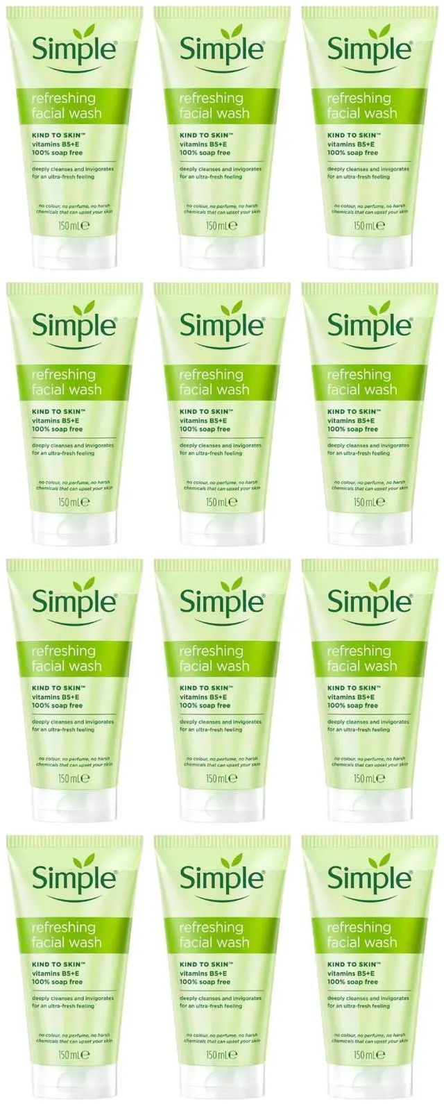Alt view image 4 of 4 - Simple Refresh Facial Wash Gel, 150 ml (6-Pack)