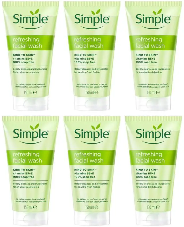 Main image of Simple Refresh Facial Wash Gel, 150 ml (6-Pack)