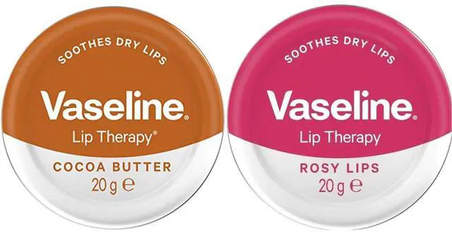 Main image of Vaseline Lip Therapy Cocoa Butter & Rosy Lips Lip Balm Duo 20g