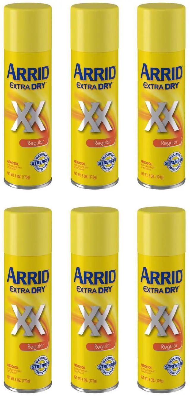 Alt view image 4 of 4 - Arrid Xx Extra Dry Aerosol Antiperspirant Deodorant, Regular, 6 oz (12-Pack / regular)