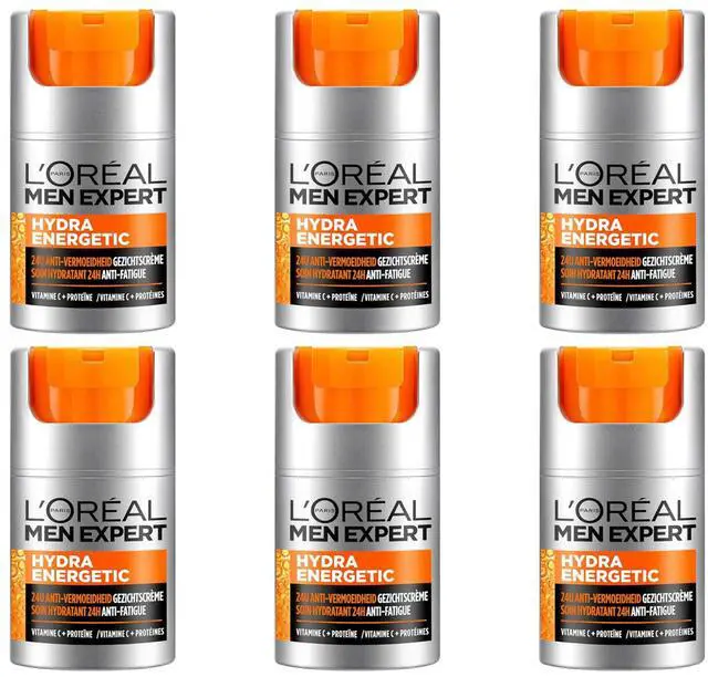 Main image of Loreal Paris Men Expert Hydra Energetic Daily Anti-Fatigue Moisturizing Lotion, 1.6 oz (6-Pack)