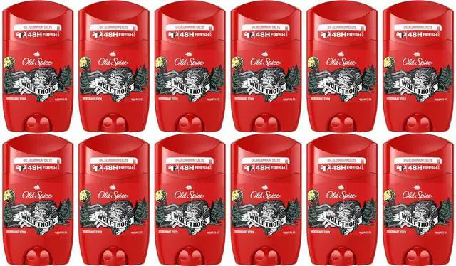 Main image of Old Spice Wolfthorn Deodorant Stick, , 1.7 oz (12-Pack / 10.2 Fl Oz (Pack of 1))