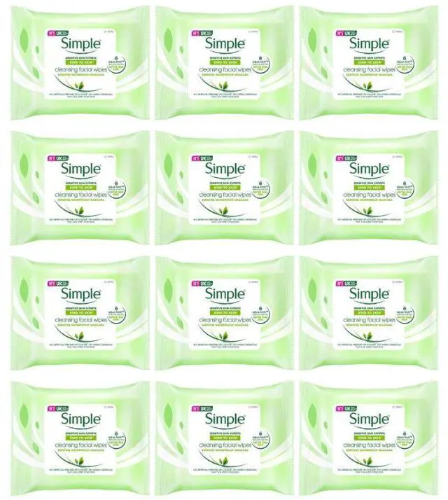 Alt view image 4 of 4 - Simple Cleansing Face Wipes 25 ct (3-Pack)