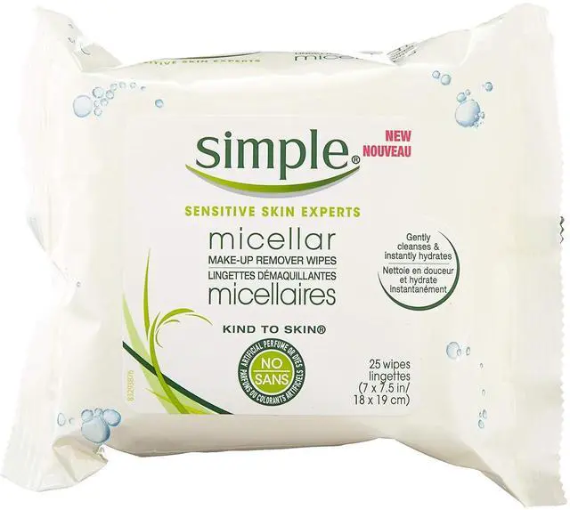 Main image of Simple Kind To Skin Cleansing Facial Wipes - 25 Wipes (1-Pack)