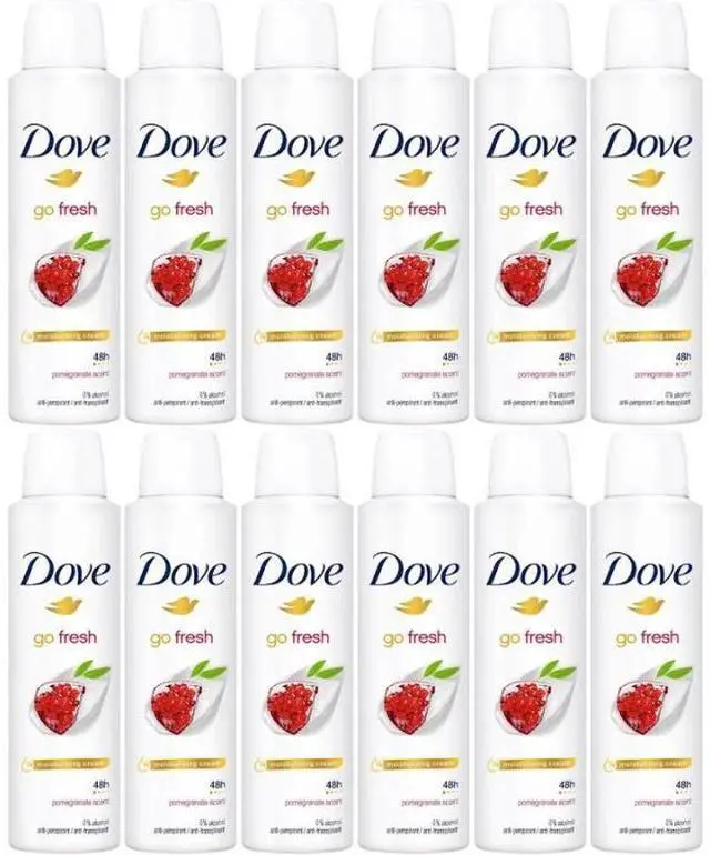 Alt view image 4 of 4 - Dove Go Fresh Antiperspirant Body Spray, Pomegranate & Lemon, 5.07 oz (1-Pack)