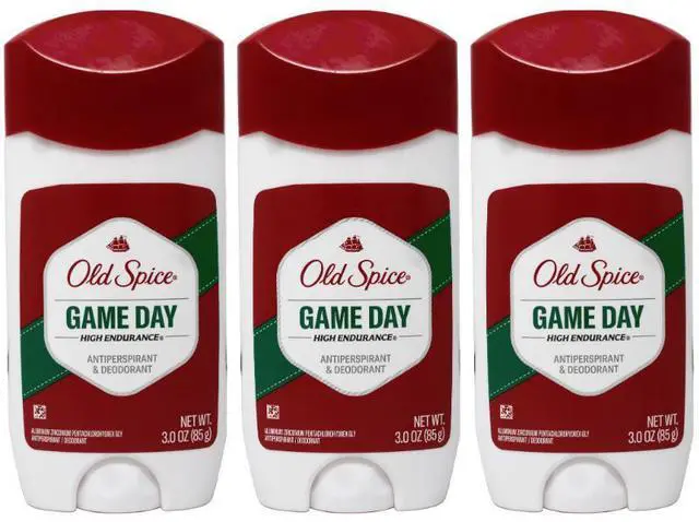 Main image of Old Spice Mens High Endurance Game Day Antiperspirant Deodorant Invisible Solid, 3 oz (3-Pack)