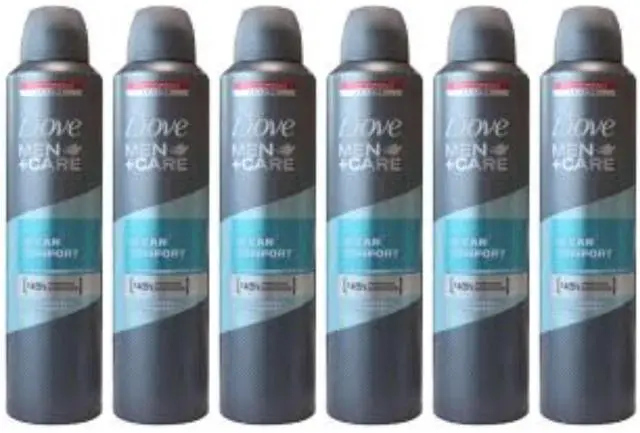 Main image of Dove Clean Comfort Deodorant for Men, 8.5 Fl oz (6-Pack)