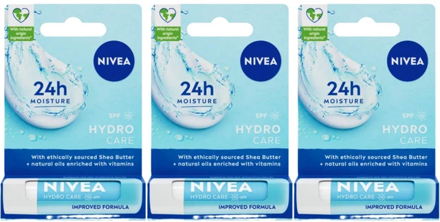 Alt view image 2 of 4 - Nivea Hydro Care Lip Balm 4.8g (6-Pack)