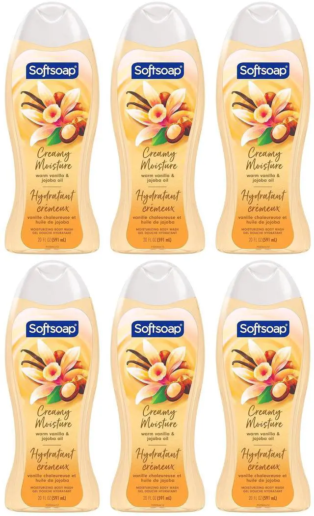 Alt view image 4 of 4 - Softsoap Vanilla & Jojoba Oil Moisturizing Body Wash, 591 ml (12-Pack)