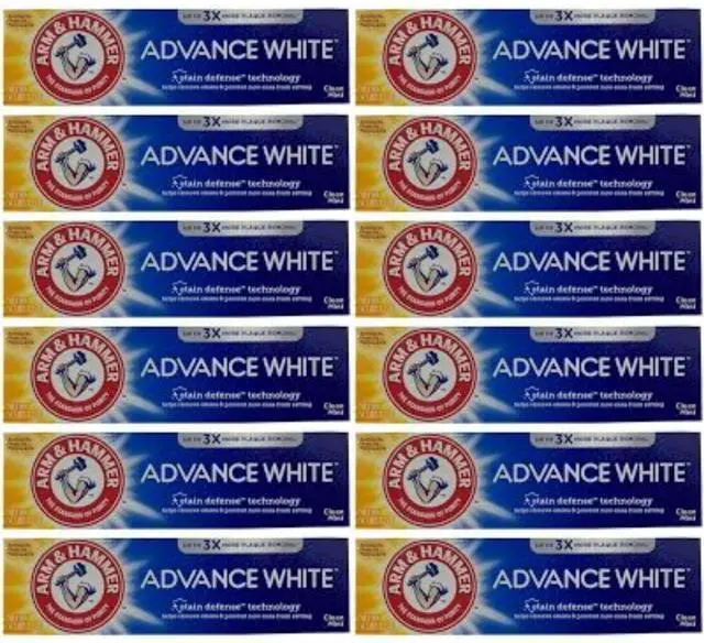 Alt view image 4 of 4 - Arm & Hammer Advance Whitening Toothpaste, 4.3 oz (3-Pack)