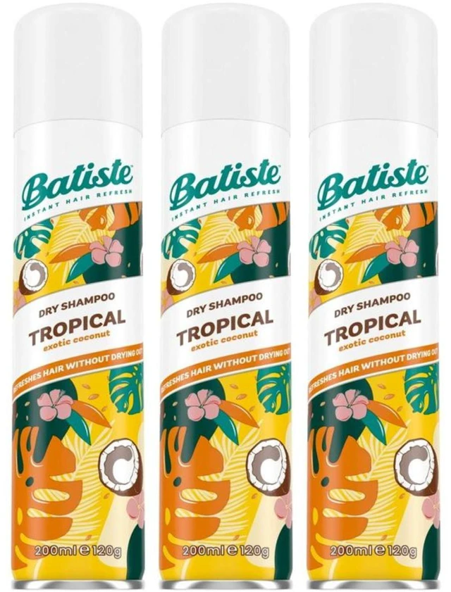 Alt view image 2 of 3 - Batiste Dry Shampoo Tropical 200 ml (3-Pack)