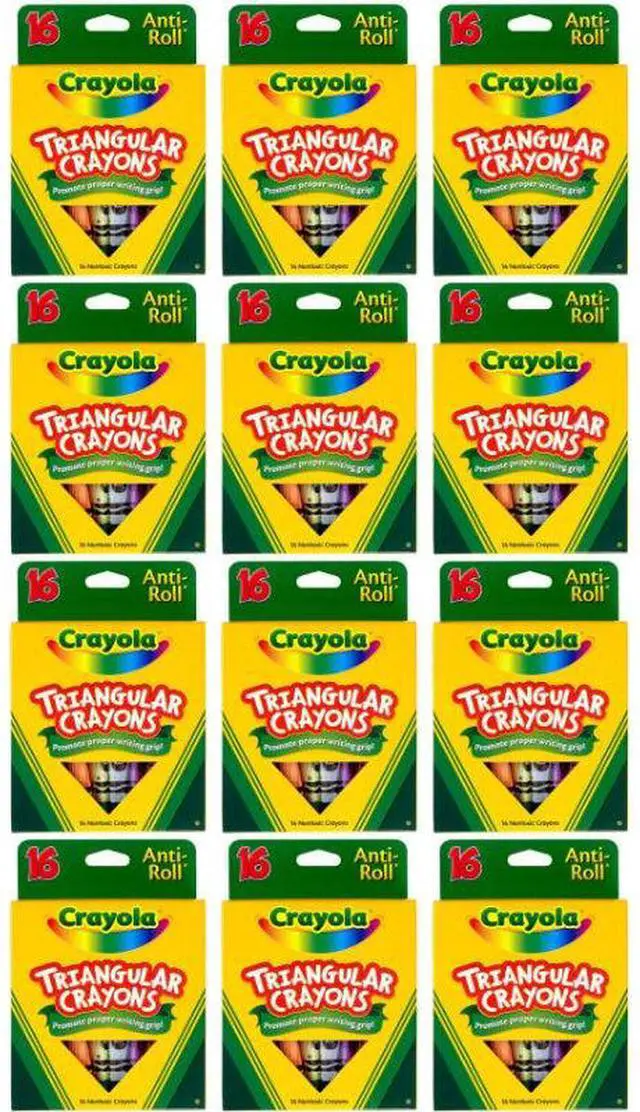 Main image of Crayola 16ct Triangular Crayons (12-Pack)
