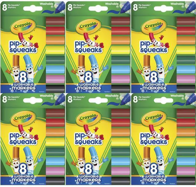 Alt view image 3 of 4 - Crayola 8ct Pip-Squeaks Washable Markers (1-Pack)