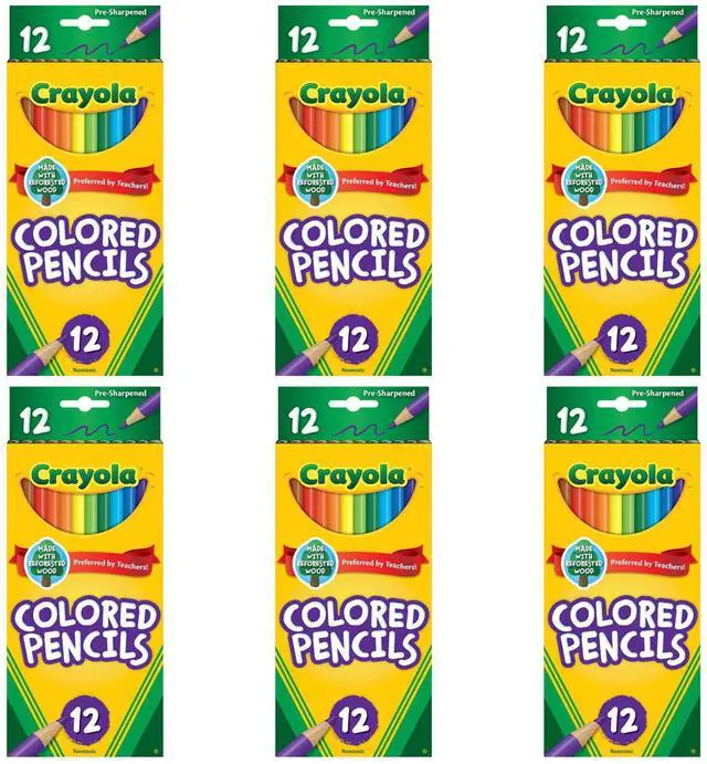 Alt view image 4 of 4 - Crayola Colored Pencils, Standard Size, Non-Toxic, 12 Count (12-Pack)