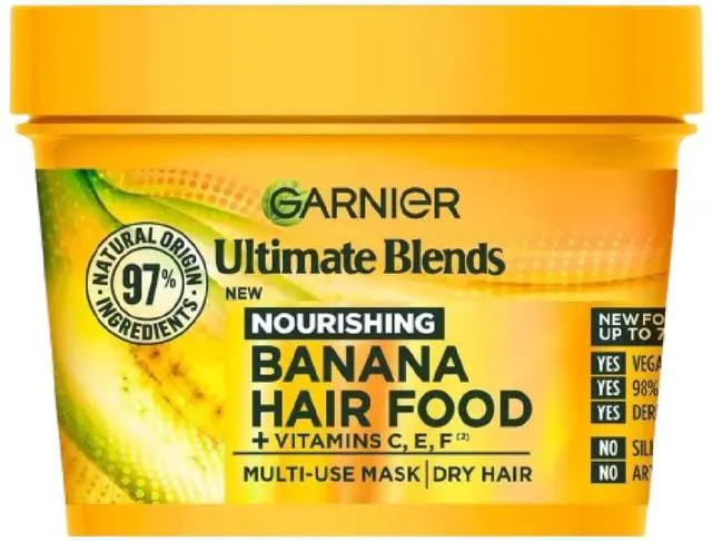 Alt view image 2 of 3 - Garnier Ultimate Blends Banana & Papaya Hair Food Mask Duo 400 ml
