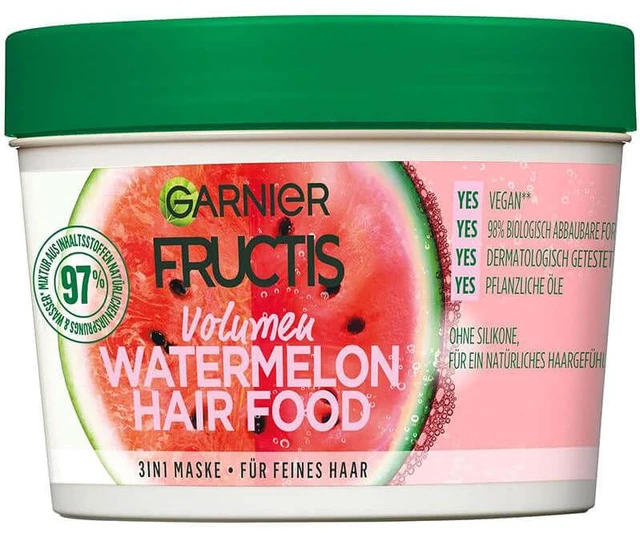 Alt view image 2 of 2 - Garnier Watermelon Hair Food 3in1 Mask, 400 ml (3-Pack)