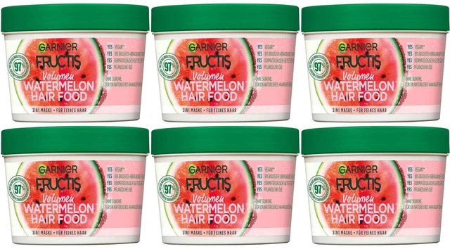 Main image of Garnier Watermelon Hair Food 3in1 Mask, 400 ml (6-Pack)