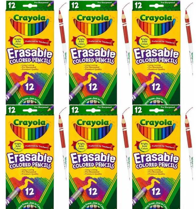 Alt view image 3 of 4 - Crayola Erasable Colored Pencils 12 ct (3-Pack)