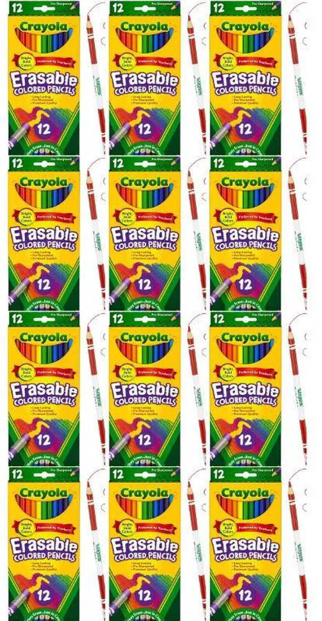 Alt view image 4 of 4 - Crayola Erasable Colored Pencils 12 ct (3-Pack)