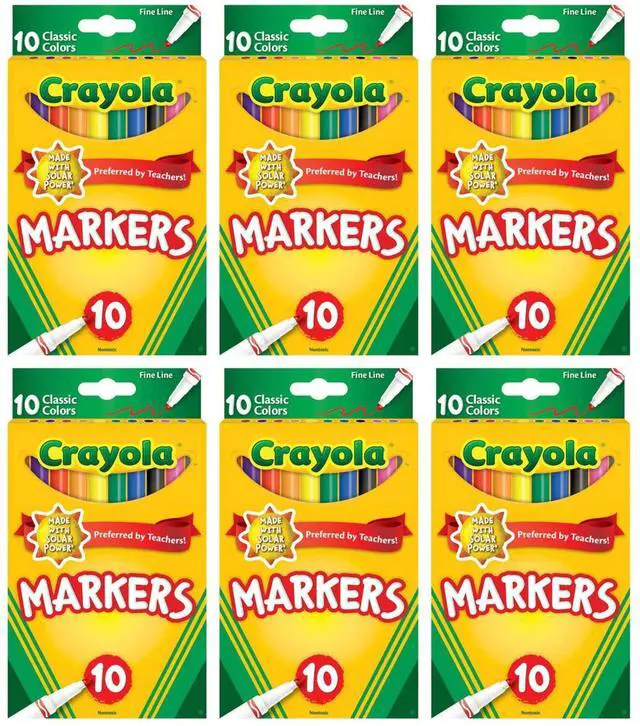 Alt view image 4 of 4 - Crayola Fine Line Markers, 10 Count (12-Pack)