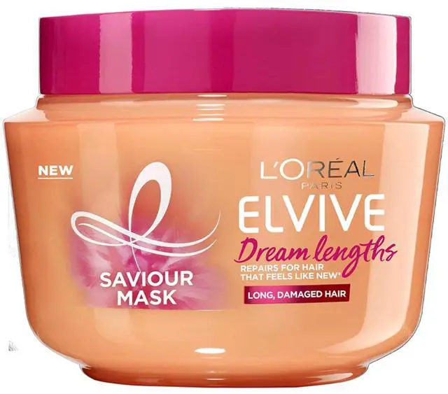 Alt view image 2 of 4 - Loreal Paris Elvive Dream Lengths Hair Mask, Nourishing & Strengthening Treatment, Enriched With Castor Oil, For Long, Damaged Hair (12-Pack)