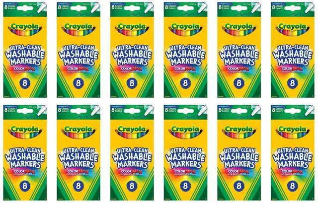 Alt view image 4 of 4 - Crayola Washable Fine Line Markers 8 Count (3-Pack)
