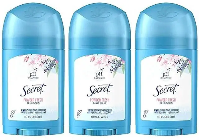 Main image of Secret Wide Solid Antiperspirant Deodorant Powder Fresh 1.7 oz (3-Pack)